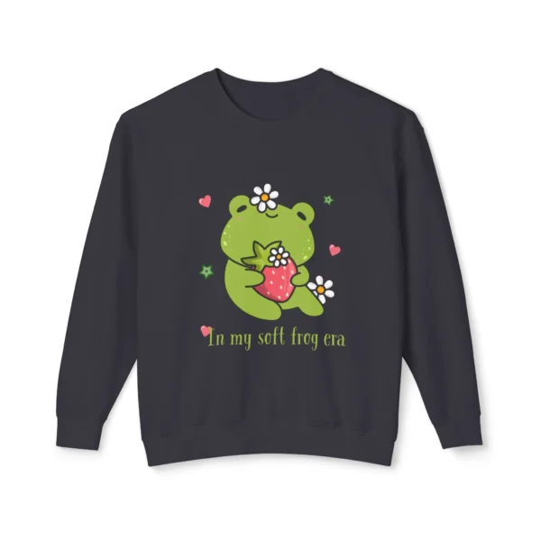 "In My Self Frog Era" Frog Crewneck Graphic Sweatshirt