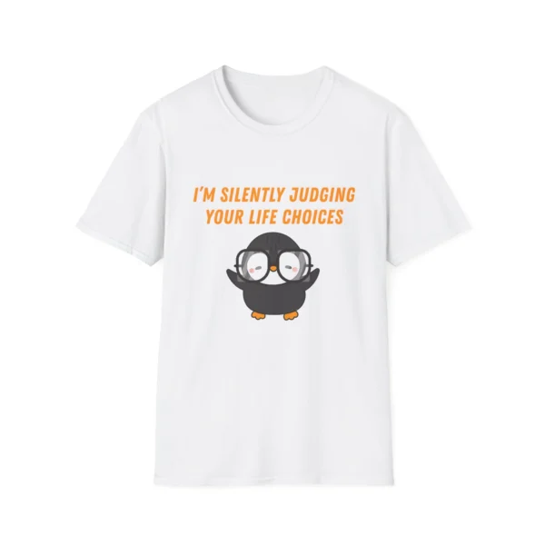Cute "Penguin is Judging" T-Shirt - Funny Penguin Tee
