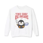 Tiny Chef Penguin Sweatshirt - Cute Penguin Cooking Crewneck