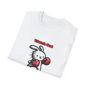 Funny Boxing Bunny T-Shirt – Cute Rabbit Funny T-shirt, Unisex t-shirt for bunny lovers