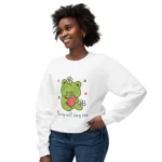 "In My Self Frog Era" Frog Crewneck Graphic Sweatshirt