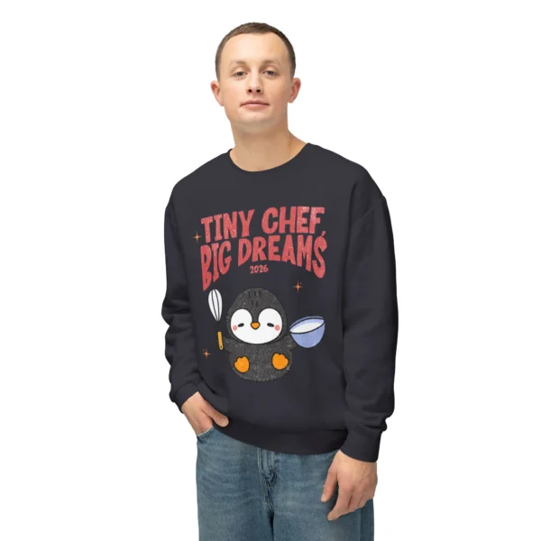 Tiny Chef Penguin Sweatshirt - Cute Penguin Cooking Crewneck
