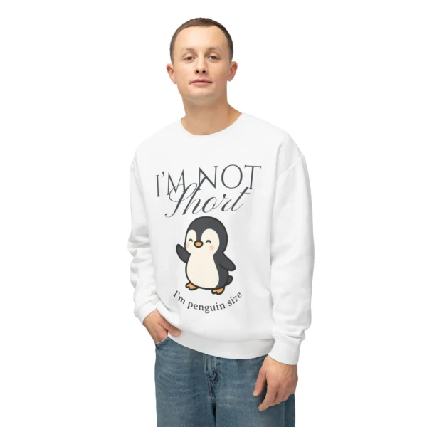 "I’m Not Short" Cute Short Penguin Crewneck
