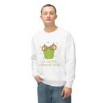 Cute Oversized Frog Sweatshirt with Glasses