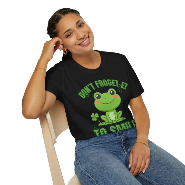Cute "Don’t Frog-et to Smile" - Toad Graphic Tee