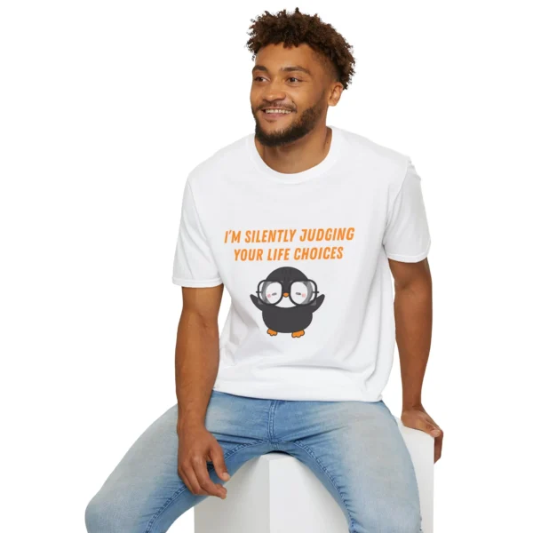 Cute "Penguin is Judging" T-Shirt - Funny Penguin Tee