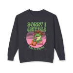 "Sorry I Can't Talk" Sweatshirt - Cute Frog Crewneck