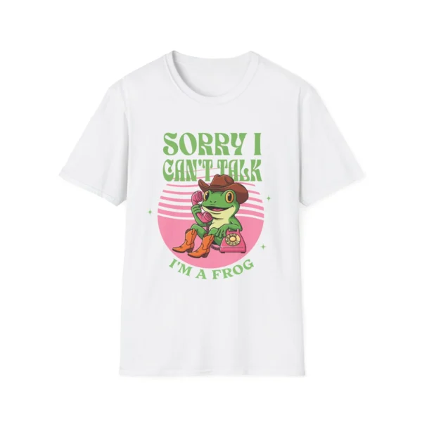 "Sorry I Can't Talk I'm a Frog" T-Shirt — Retro Frog Graphic Tee