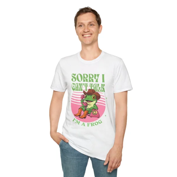 "Sorry I Can't Talk I'm a Frog" T-Shirt — Retro Frog Graphic Tee