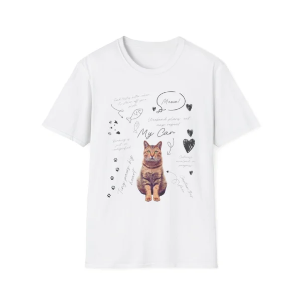 Cute Doodle Cat T-shirt for Cat Owners and Cat Lovers