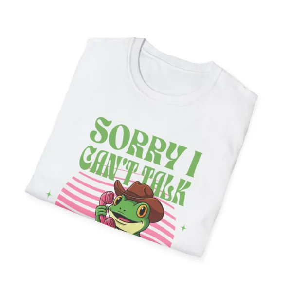 "Sorry I Can't Talk I'm a Frog" T-Shirt — Retro Frog Graphic Tee