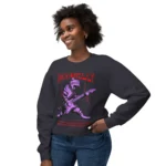 "Rockabilly" Cat Sweatshirt - Purple Cat Vintage Music Pullover